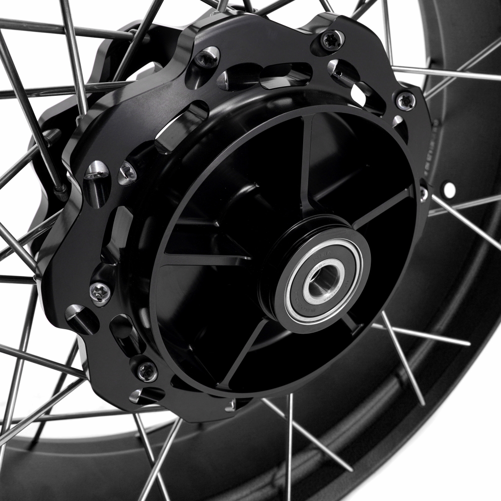 VMX Tubeless Wheels fit Honda NX400 NX500 2024-2025-- 2.5*19"/4.25*17" Black Hub Black Rim
