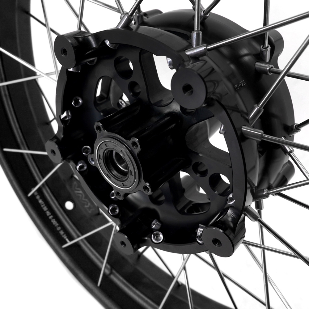 VMX Tubeless Wheels fit Honda NX400 NX500 2024-2025-- 2.5*19"/4.25*17" Black Hub Black Rim