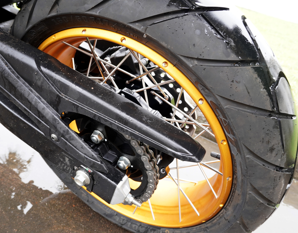 VMX Tubeless Wheels fit Honda NX400 NX500 2024-2025-- 2.5*19"/4.25*17" Black Hub Gold Rim