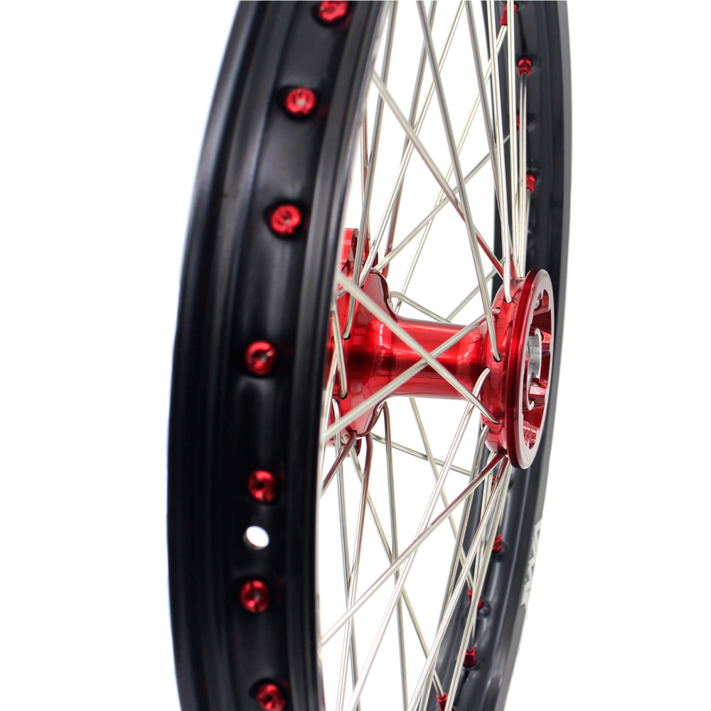 21/19 Cast Wheels fit CRF250R 04-13 CRF450R 02-12 -- VMX Off-Road Dirt Bike Wheels for HONDA