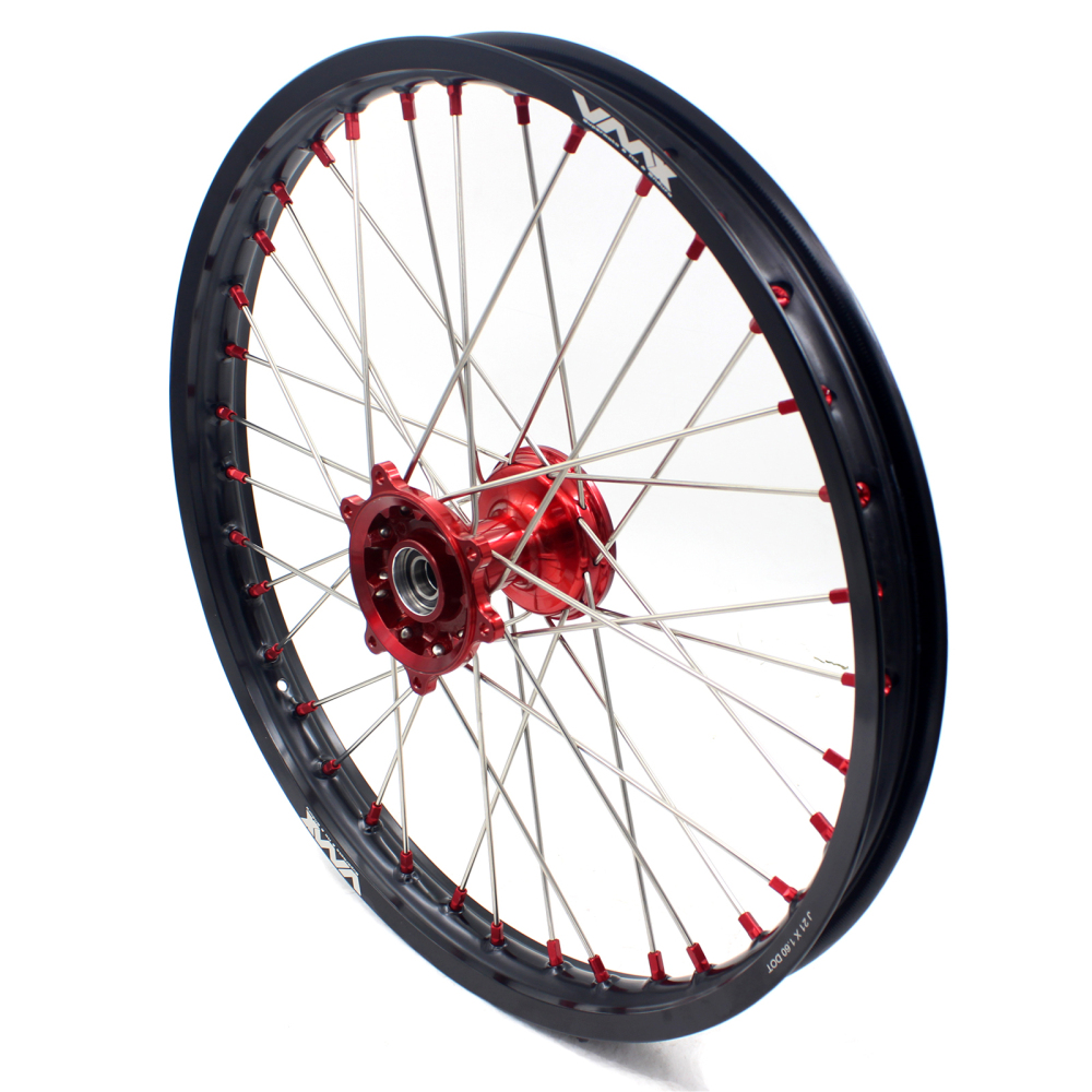 21/19 Cast Wheels fit CRF250R 04-13 CRF450R 02-12 -- VMX Off-Road Dirt Bike Wheels for HONDA