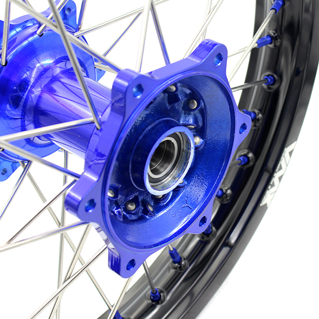 VMX 21/19 MX Casting Wheel Set Fit YAMAHA YZ250F/450F YZ125/250 Blue Hub/Nipple