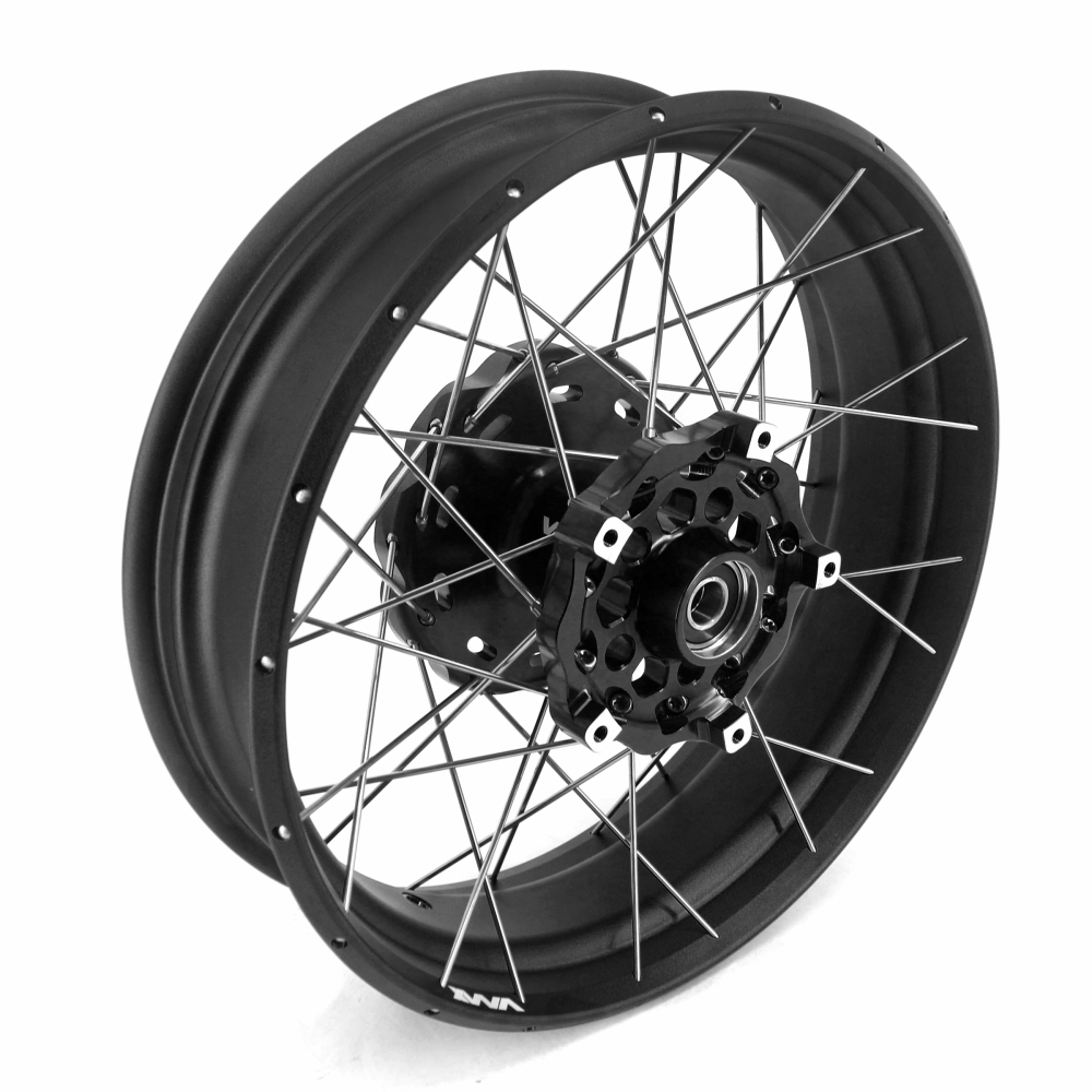 Pre-Order VMX fit BMW F800GS 2008-2020 Tubeless Wheels 2.15*21"/4.25*17" Black Hub Black Rims