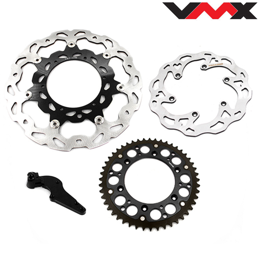 Pre-Order VMX Front and Rear Brake Disc, Rotors with Adapter, 44T Sprocket Compatible with KTM New Models 69mm Black