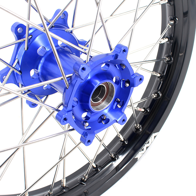 VMX 21/18 Enduro Motorcycle Wheel Rim Fit YAMAHA YZ250F YZ450F 2023 Blue Hub Black