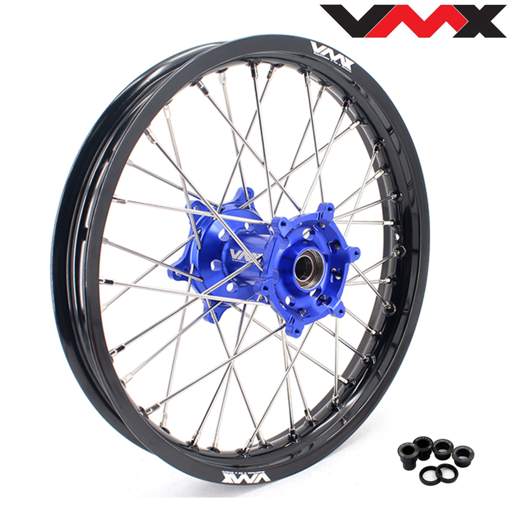 18" Rear Rim fit Yamaha YZ125 YZ250 YZ250F YZ450F 2001-2026 -- VMX Dirt Bike Wheel CNC Blue Hubs