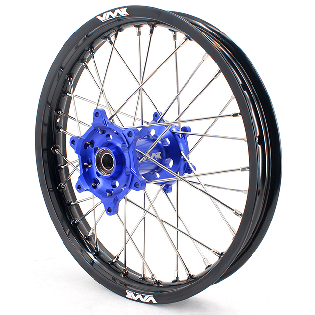 VMX 21/18 Enduro Motorcycle Wheel Rim Fit YAMAHA YZ250F YZ450F 2023 Blue Hub Black