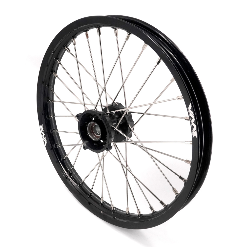 Pre-Order VMX 19/16 Rims fit 2025-2026 KTM 85 SX / Husqvarna TC 85 / Gas Gas MC 85 -- VMX Kids Dirt Bike Wheels Set CNC Black Hub