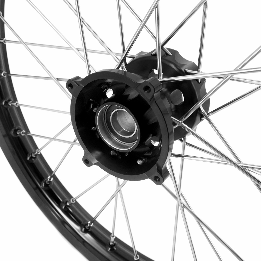 Pre-Order VMX 19/16 Rims fit 2025-2026 KTM 85 SX / Husqvarna TC 85 / Gas Gas MC 85 -- VMX Kids Dirt Bike Wheels Set CNC Black Hub