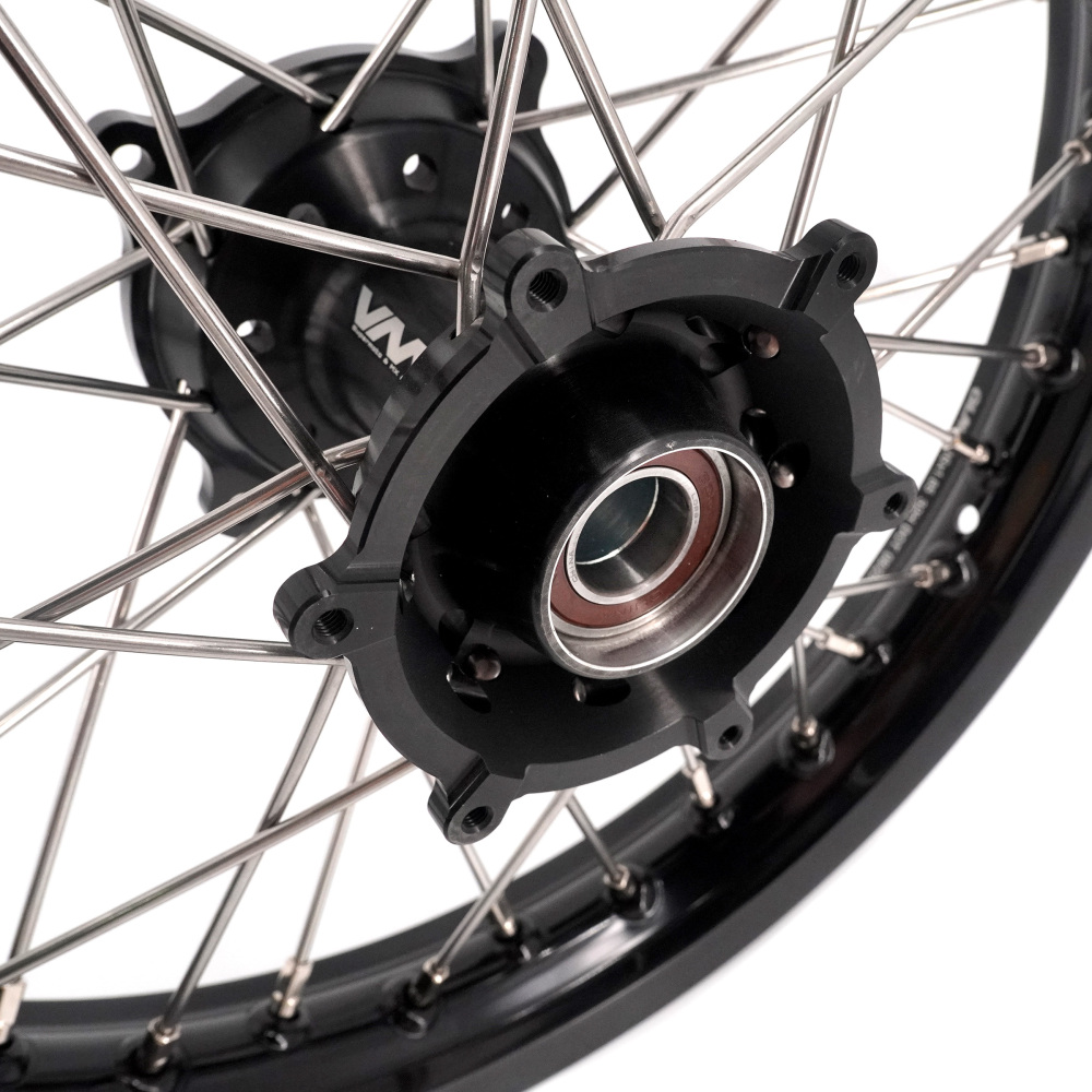 Pre-Order VMX 19/16 Rims fit 2025-2026 KTM 85 SX / Husqvarna TC 85 / Gas Gas MC 85 -- VMX Kids Dirt Bike Wheels Set CNC Black Hub