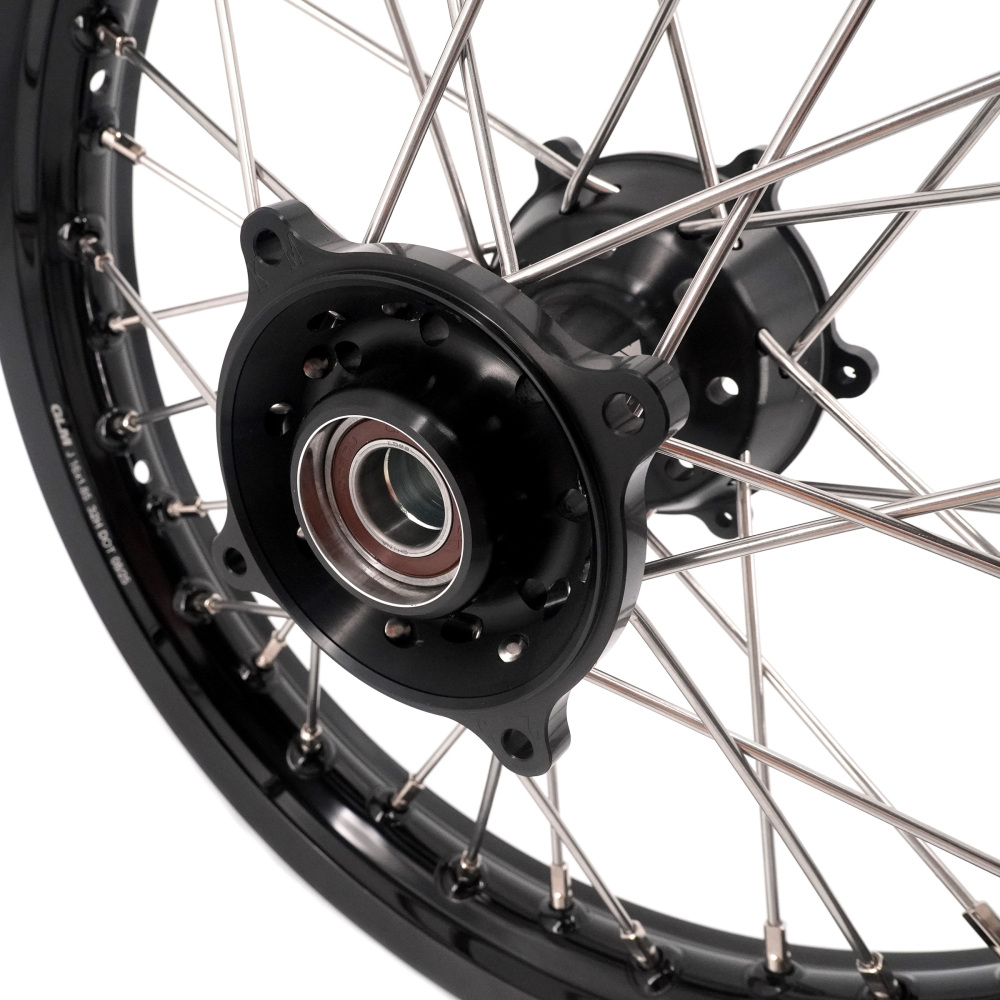 Pre-Order VMX 19/16 Rims fit 2025-2026 KTM 85 SX / Husqvarna TC 85 / Gas Gas MC 85 -- VMX Kids Dirt Bike Wheels Set CNC Black Hub