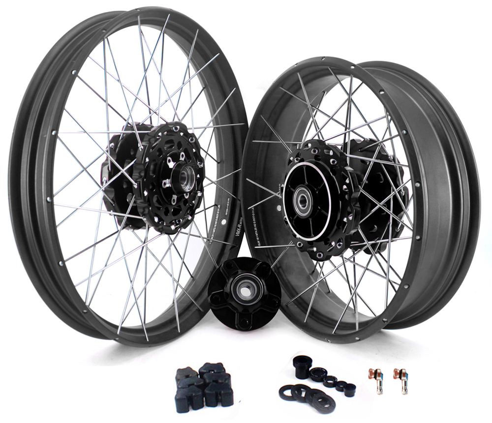 VMX fit Honda Transalp XL750 2023-2025 -- Tubeless Wheels 2.15*21"/4.25*18"  CNC Black / Blue / Gold / Red Hub Multiple Attributes