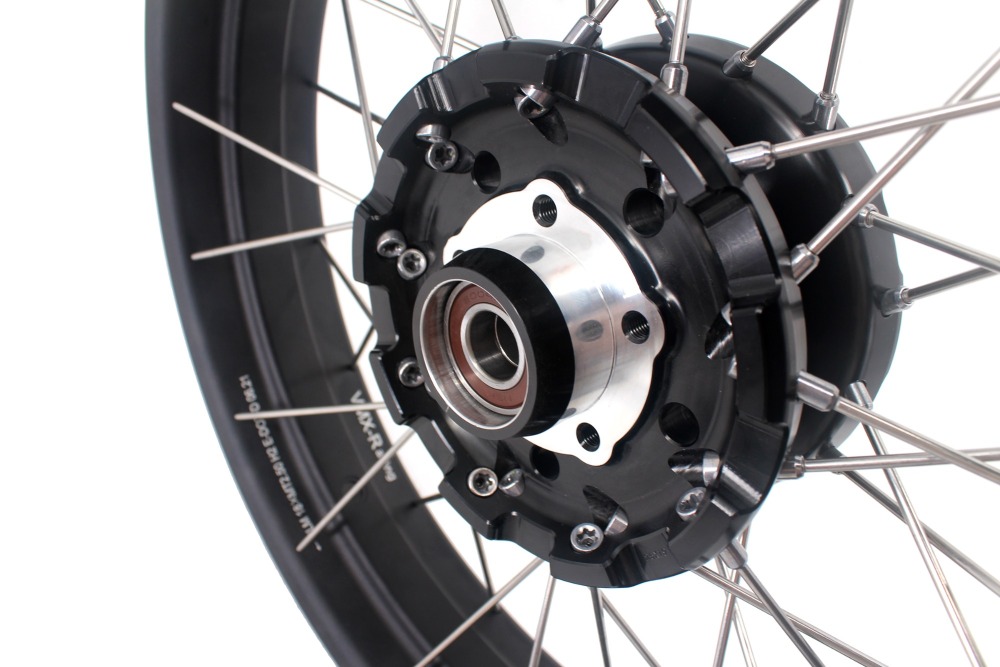 VMX Fit Triu mph Bonneville T100  T120 Tubeless Wheels 2.5*18"/4.25*17"  Black Hub Black Rim