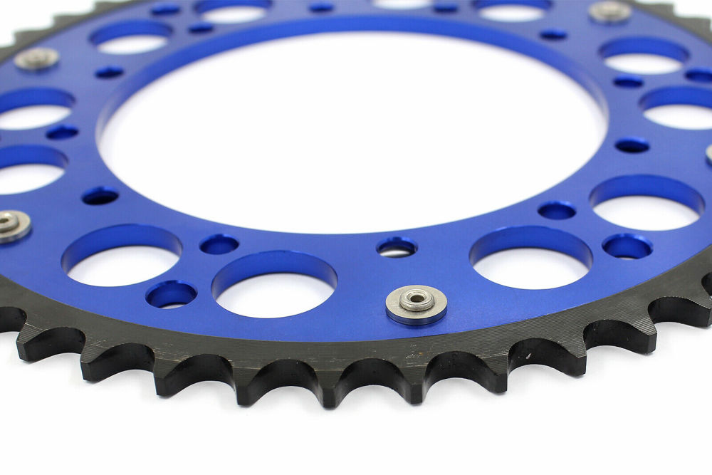 For Yamaha YZ125 YZ250 YZ250F YZ450F WR250F WR450F -- VMX Blue Hybrid Sprocket / 250mm Front Rotor / 245mm Rear Disc