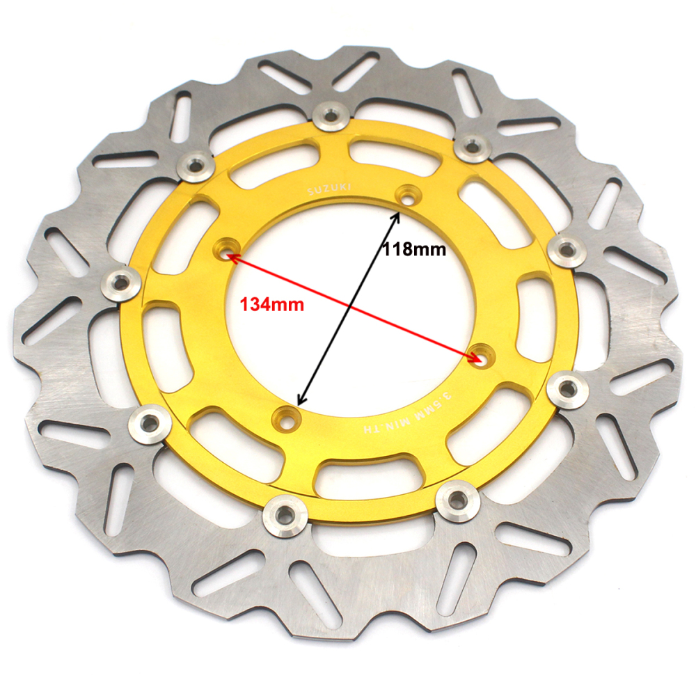 320MM Oversize Floating Disc Rotors fit SUZUKI RMZ Color Options-- Red & Gold