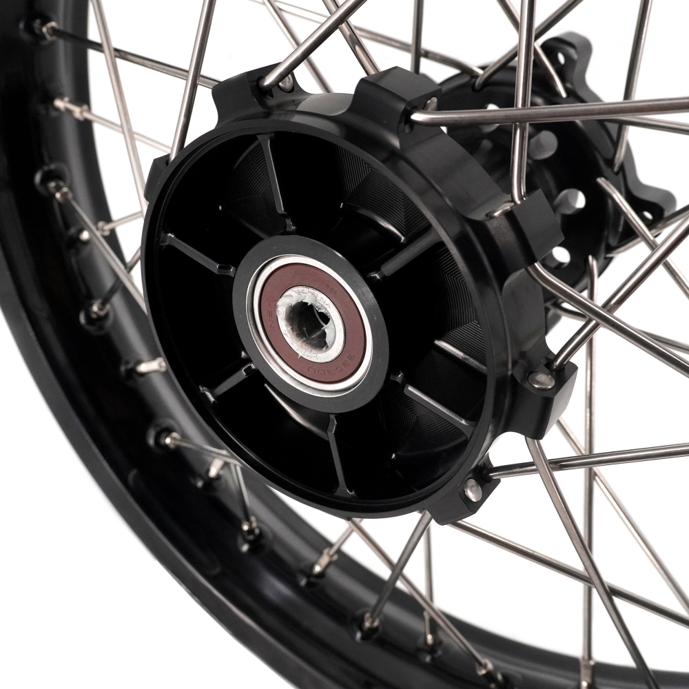 For CF MOTO 450MT 2024 - 2026 -- VMX 1.85*21/2.5*18 Cush Drive Wheels set CNC Black Hub