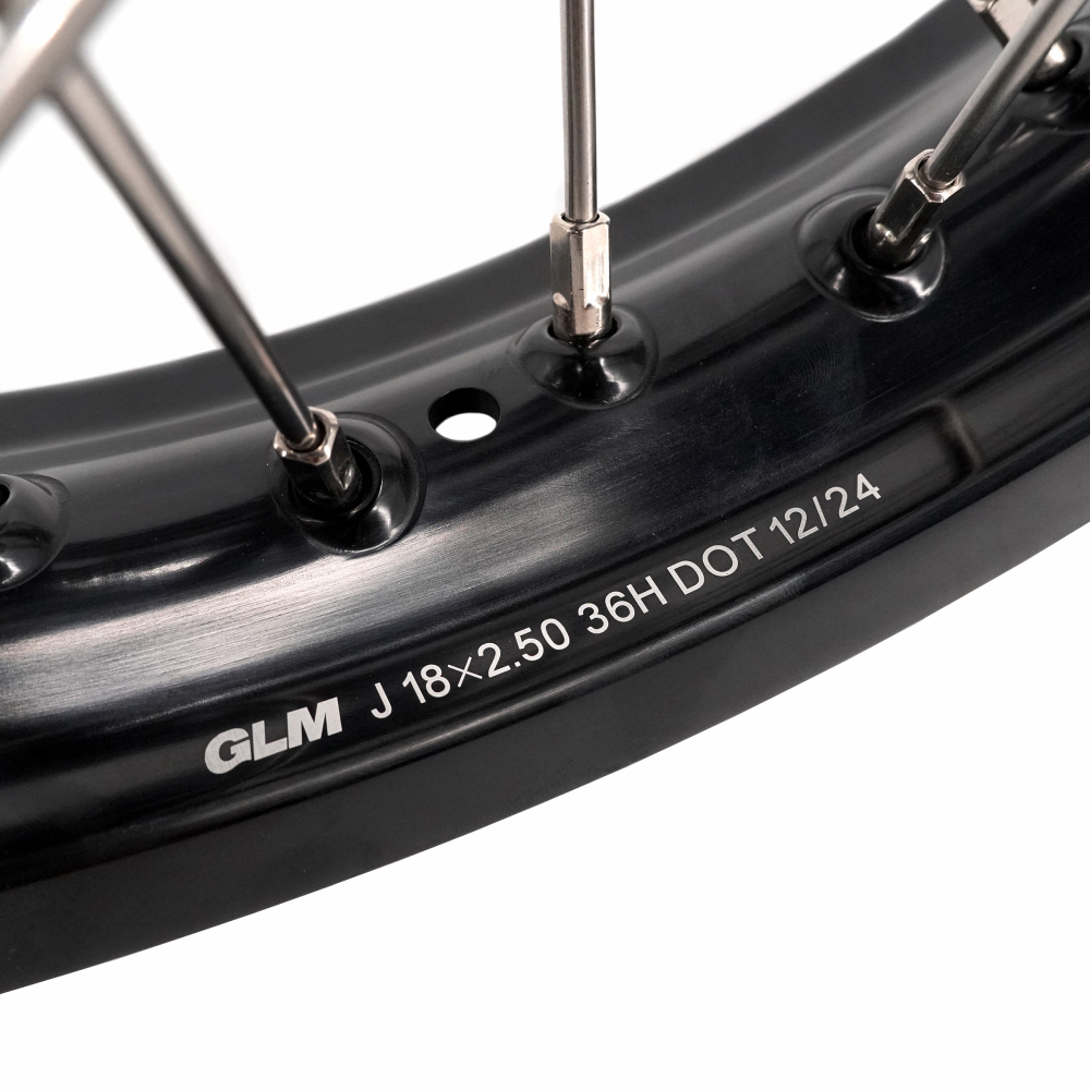 For CF MOTO 450MT 2024 - 2026 -- VMX 1.85*21/2.5*18 Cush Drive Wheels set CNC Black Hub