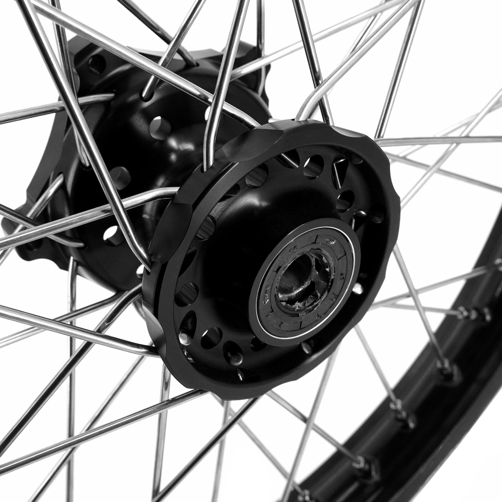 For CF MOTO 450MT 2024 - 2026 -- VMX 1.85*21/2.5*18 Cush Drive Wheels set CNC Black Hub