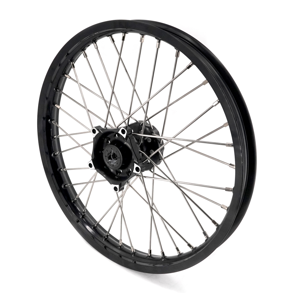 For CF MOTO 450MT 2024 - 2026 -- VMX 1.85*21/2.5*18 Cush Drive Wheels set CNC Black Hub