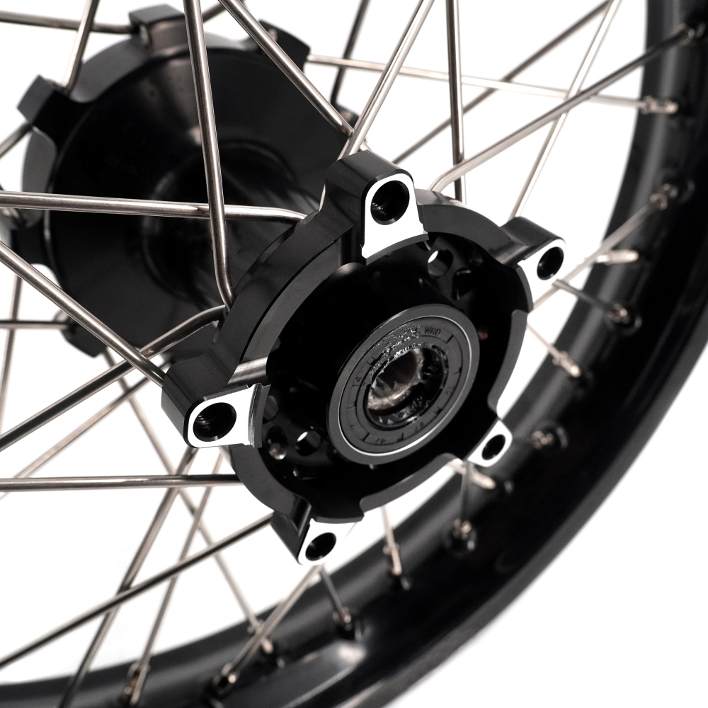 For CF MOTO 450MT 2024 - 2026 -- VMX 1.85*21/2.5*18 Cush Drive Wheels set CNC Black Hub