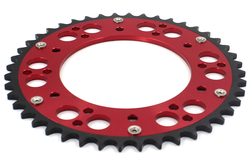 For Honda CR125R CR250R CRF250R CRF450R CR250X CR450X CRF450L CRF450RL -- VMX Hybrid Sprocket, 44T, 48T, 51T, 52T, Red Sprocket