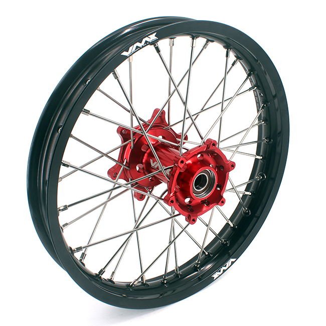 VMX 21/18 Enduro Wheels Rims Fit BETA RR 2013-2022 Red Hub Black Rim