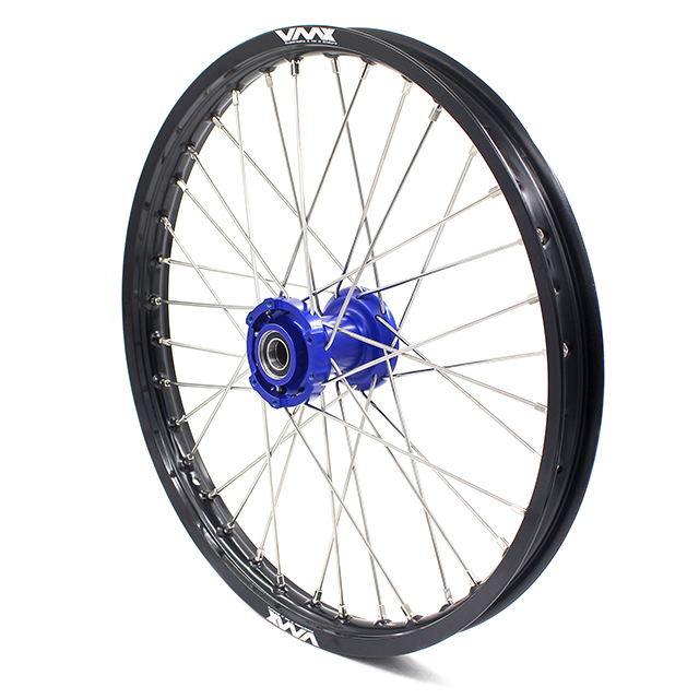 VMX 21/18 Enduro Motorcycle Wheels Rim Set Fit TM Bike 125cc-530cc 2015-2024 Blue Hub