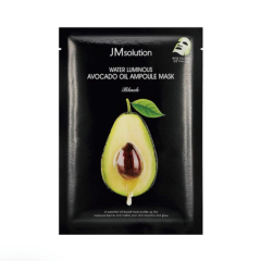 JM SOLUTION WATER LUMINOUS AVOCADO OIL AMPOULE MASK BLACK