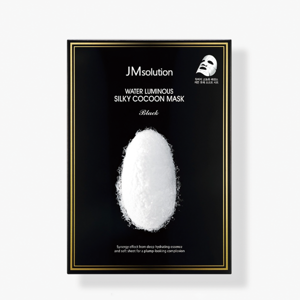JM SOLUTION WATER LUMINOUS SILKY COCOON MASK BLACK