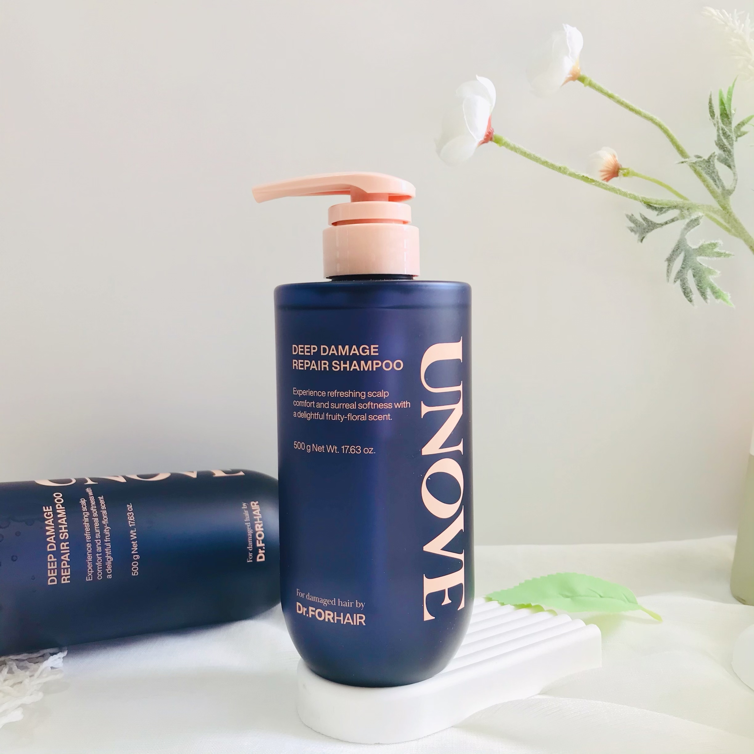 UNOVE DEEP DAMAGE REPAIR SHAMPOO 500G +500G(PROTEIN AMPOULE SHAMPOO)