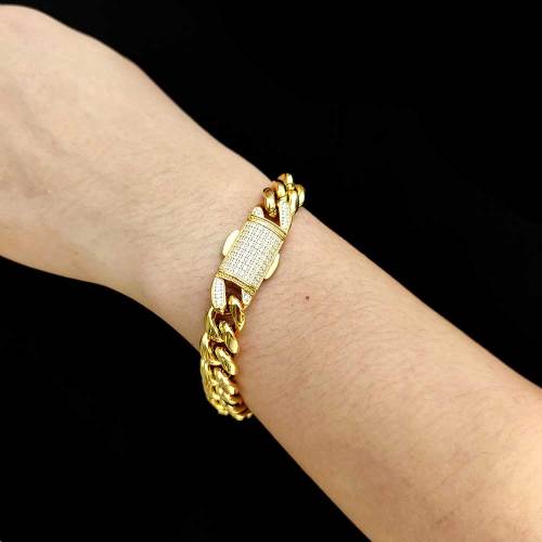 ICEOMG 12mm Stainless Steel Cuban Bracelet