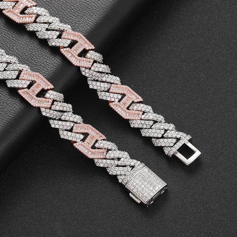 15mm Iced Out Cuban Link Chain Necklace