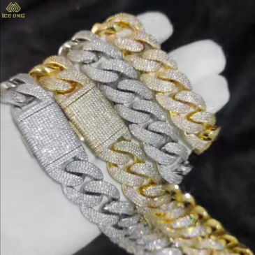 Hip Hop 18K Gold Cuban Chain Bracelet – CZ Diamond Look