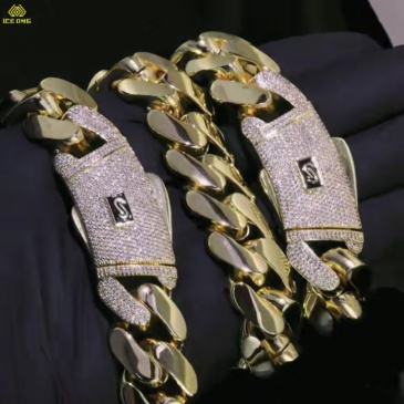 Solid Thick Monaco Cuban Link Bracelet