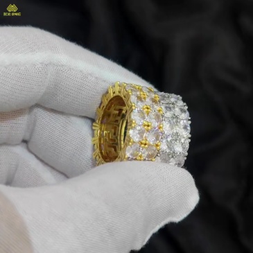 Double Row CZ Diamond Ring