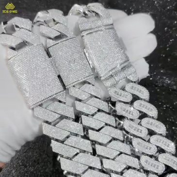29mm Big Iced Diamond Cuban Link Chain Necklace