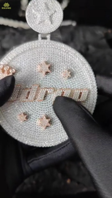 Custom Moissanite Hip Hop Pendant