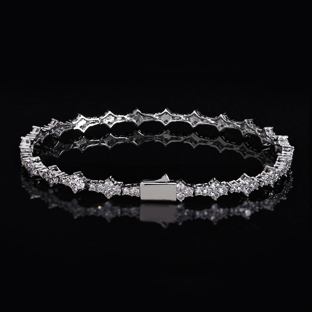 6.5mm CZ Flower Tennis Chain