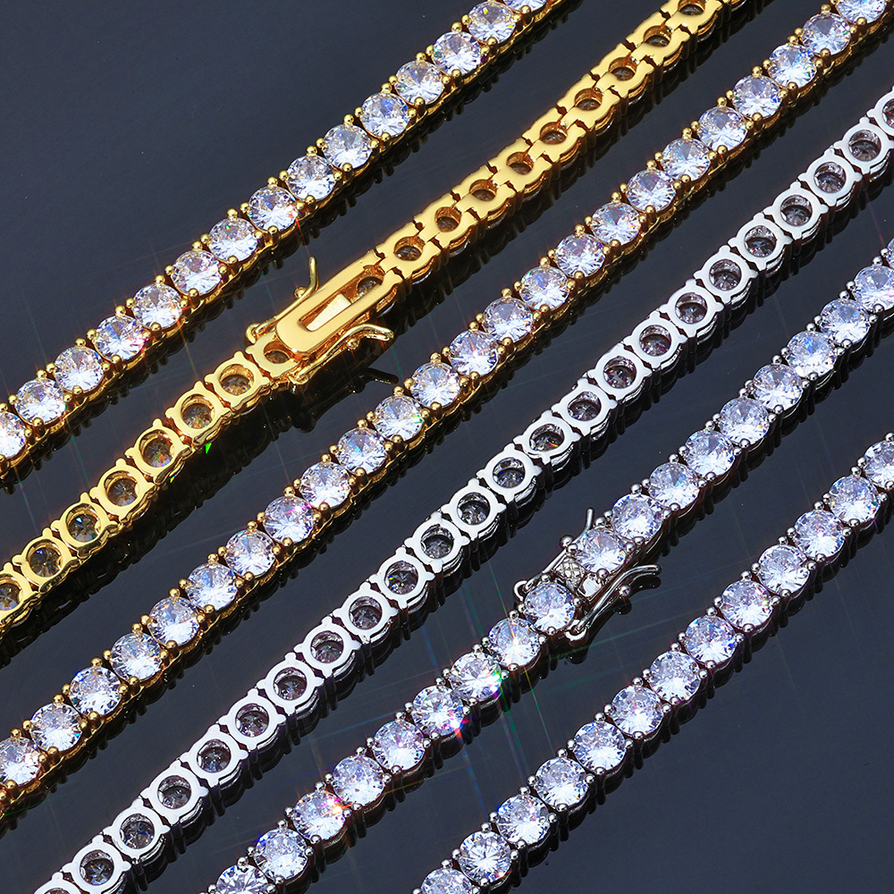 6mm Iced 5A CZ Tennis Chain Necklace