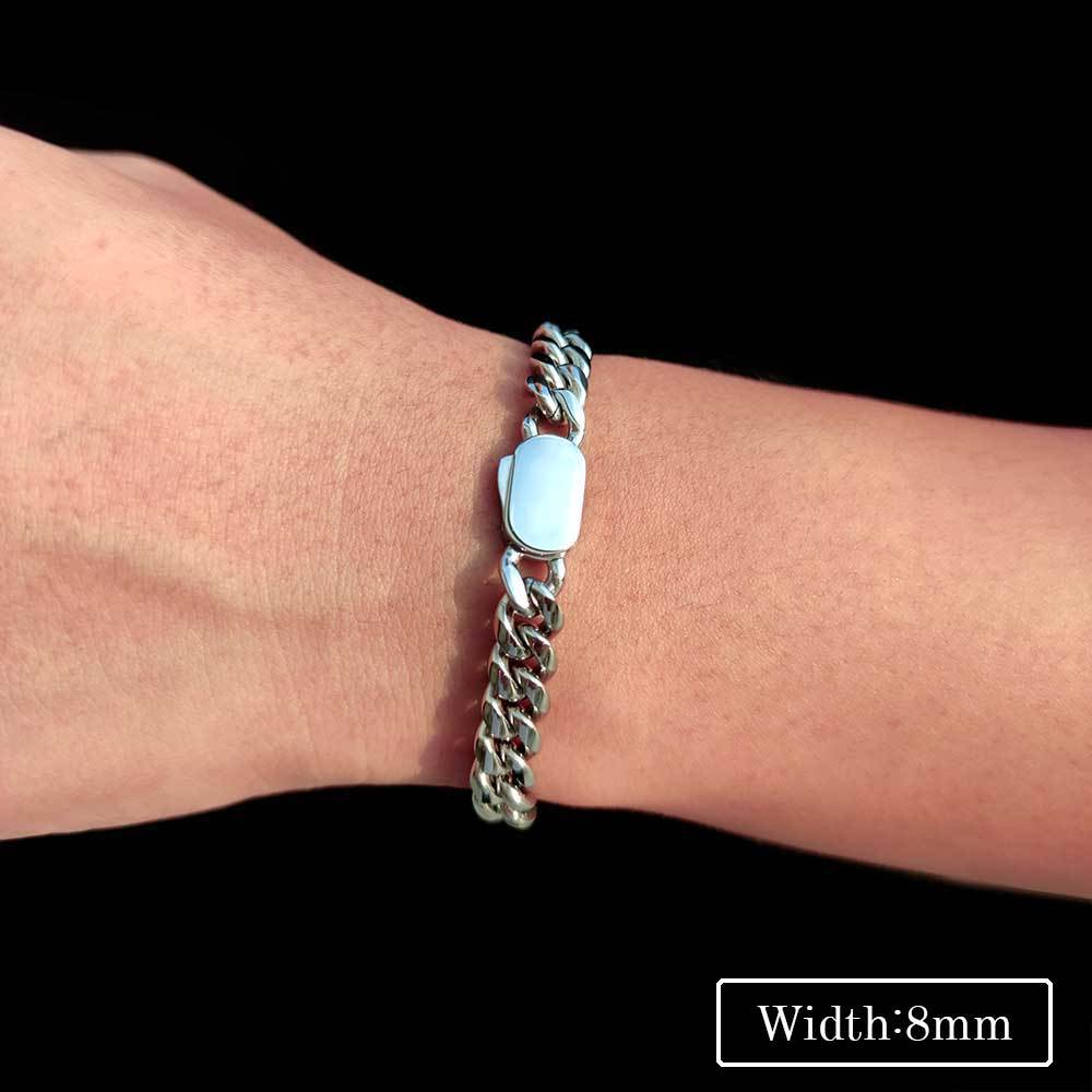 8mm Curb Cuban Link bracelet