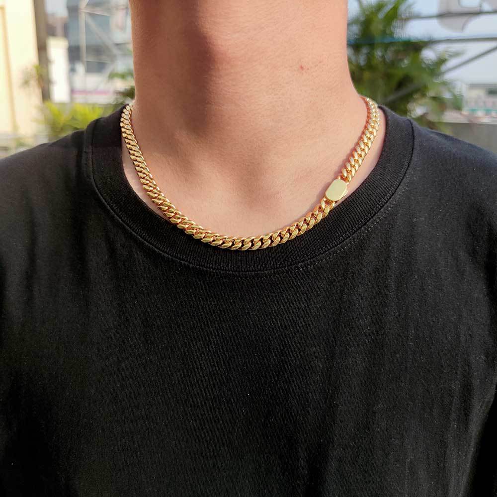 8mm Curb Cuban Link Chain