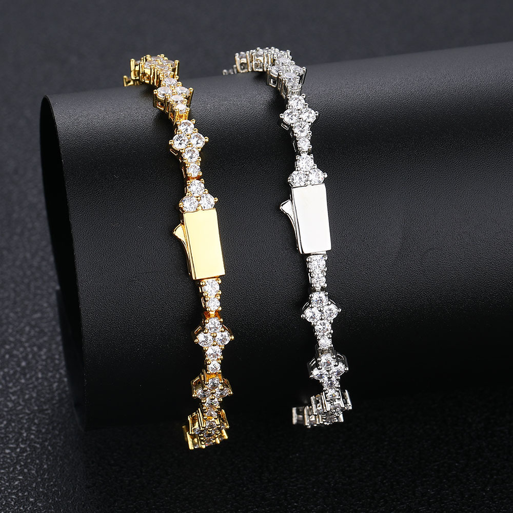 6.5mm CZ Flower Tennis Chain