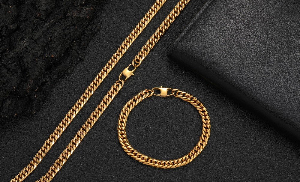 7mm 7/9mm Double Weave Cowboy Miami Cuban Link Bracelet