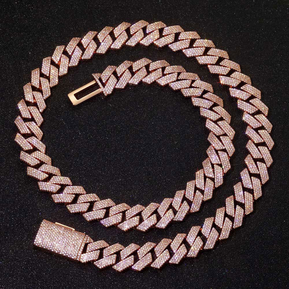 4 Rows Prong Cuban Link Chain 15mm - ICEOMG
