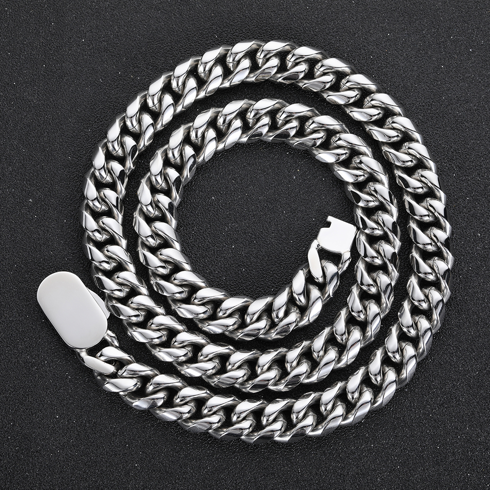 8mm Curb Cuban Link Chain
