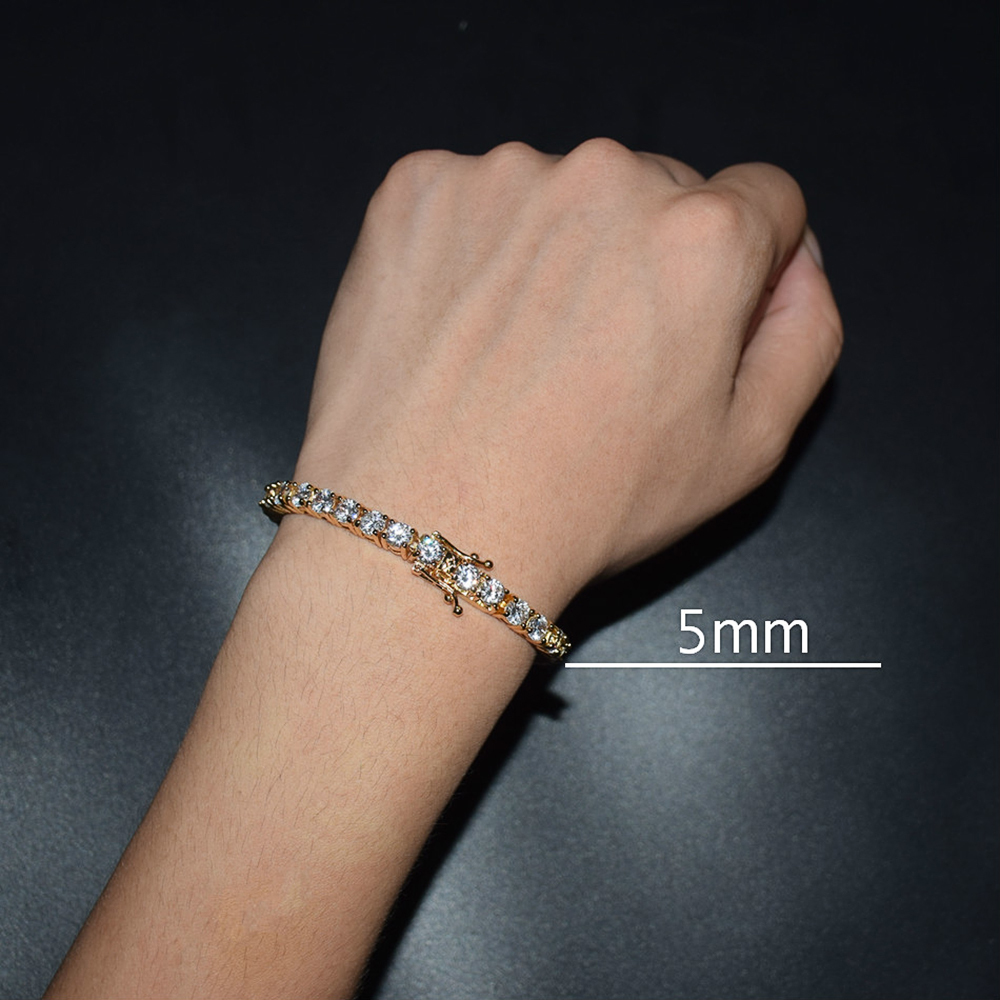Moissanite Tennis Bracelet  925 Silver (2mm–5mm)