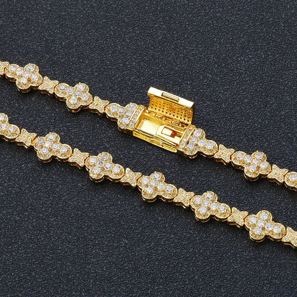 Cross Of X Iced Bracelet- 10mm