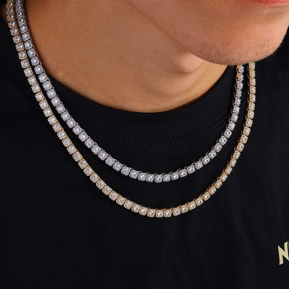 5mm Clustered CZ Tennis Chain
