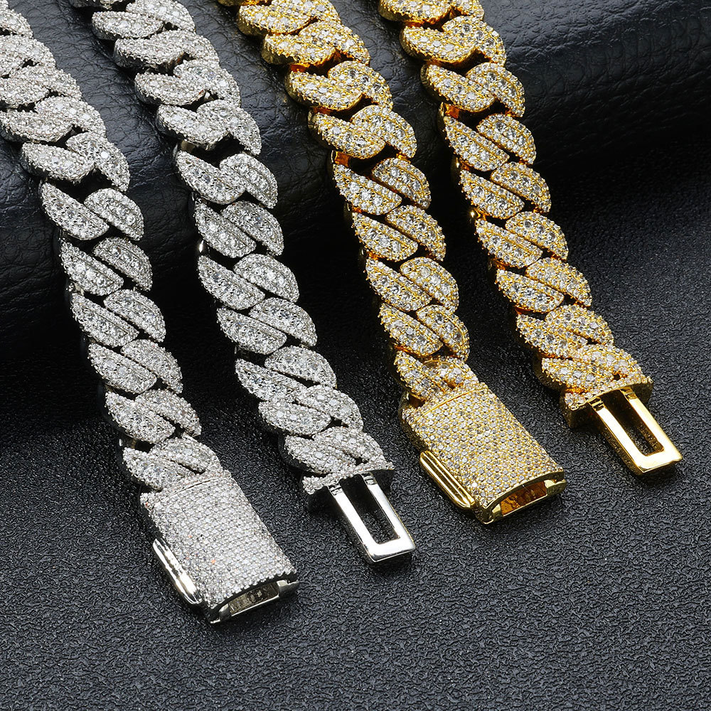 14mm Miami Cuban Link Chain Necklace