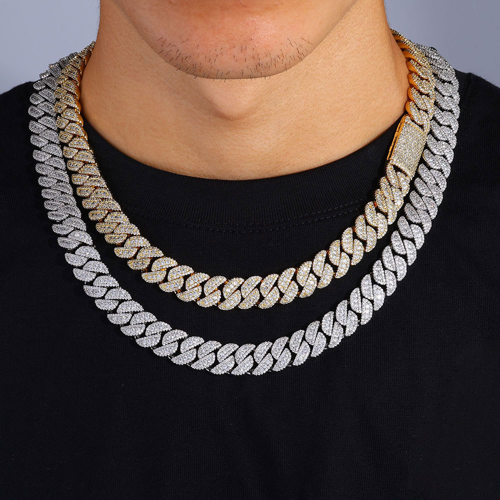 14mm Miami Cuban Link Chain Necklace